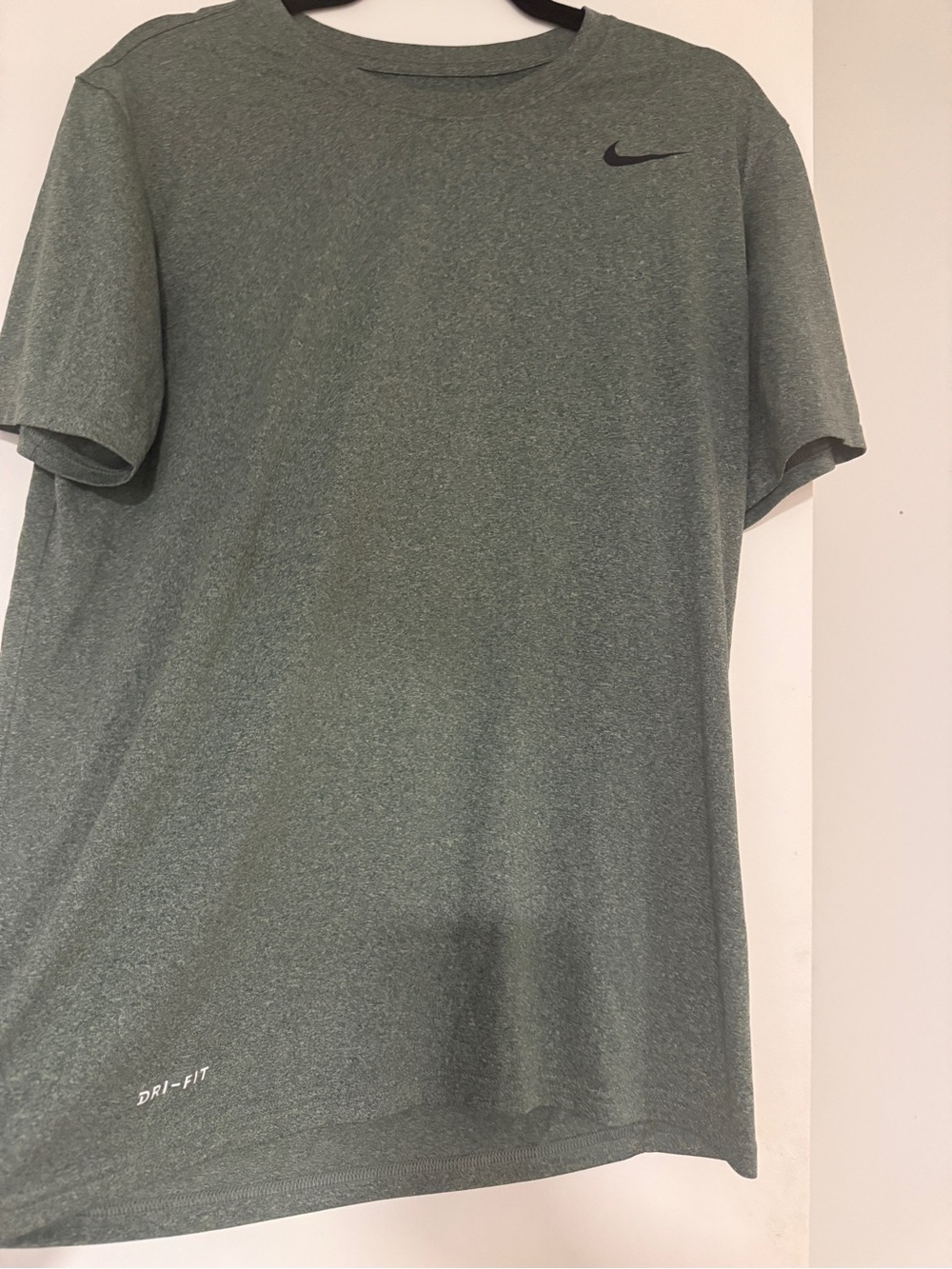 Nike Short Sleeve Dri-FIT Heather Olive Green Training Tee